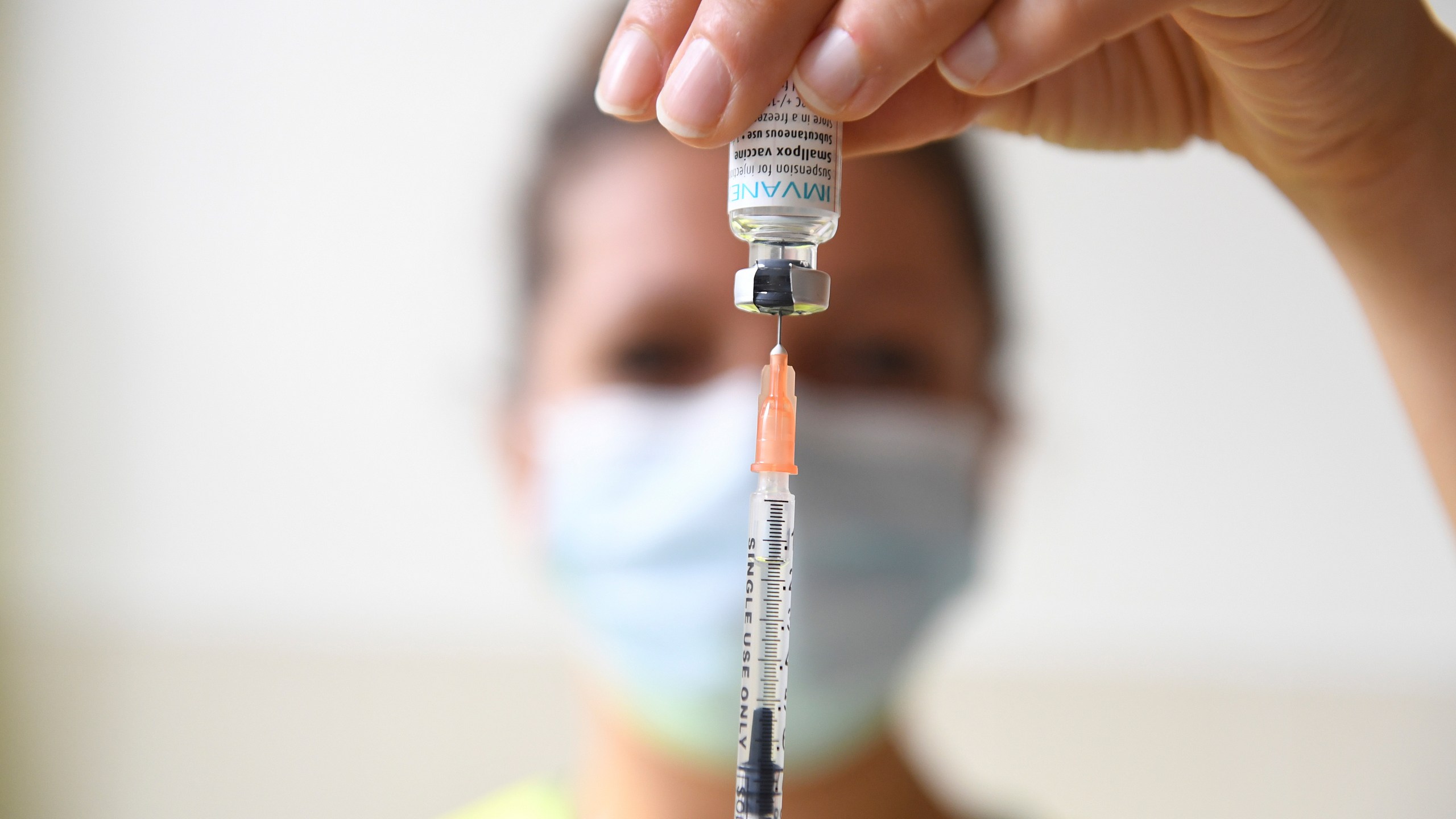 A health professional prepares a dose of a Monkeypox vaccine at the Edison municipal vaccination centre in Paris Wednesday July 27, 2022. Public health officials warn that moves by rich countries to buy large quantities of monkeypox vaccine, while declining to share doses with Africa, could leave millions of people unprotected against a more dangerous version of the disease and risk continued spillovers of the virus into humans. (Alain Jocard, Pool via AP, FIle)