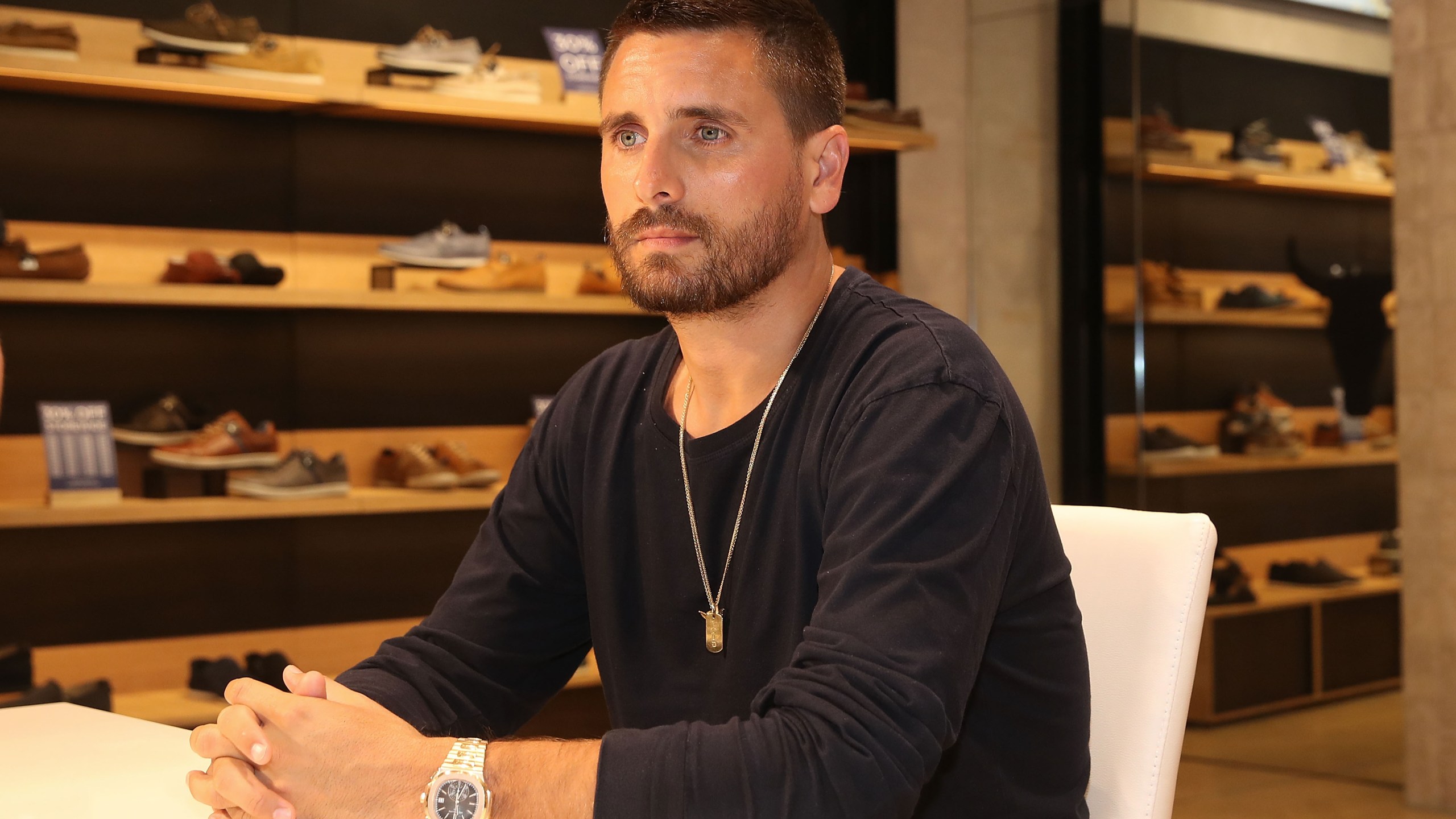 Scott Disick poses as he makes a store appearance at Windsor Smith at Chadstone Shopping Centre on Nov. 1, 2018 in Melbourne, Australia. (Scott Barbour/Getty Images)