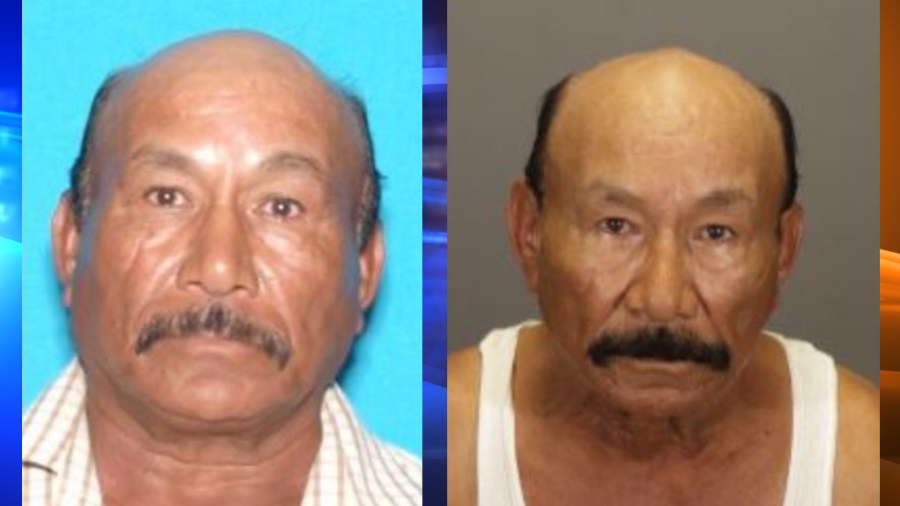 Rosendo Medrano, shown in these photos provided by the Los Angeles County Sheriff's Department taken on Aug. 18, 2011, and Aug. 10, 2022, is accused of sexually abusing two girls who were babysat by his wife.