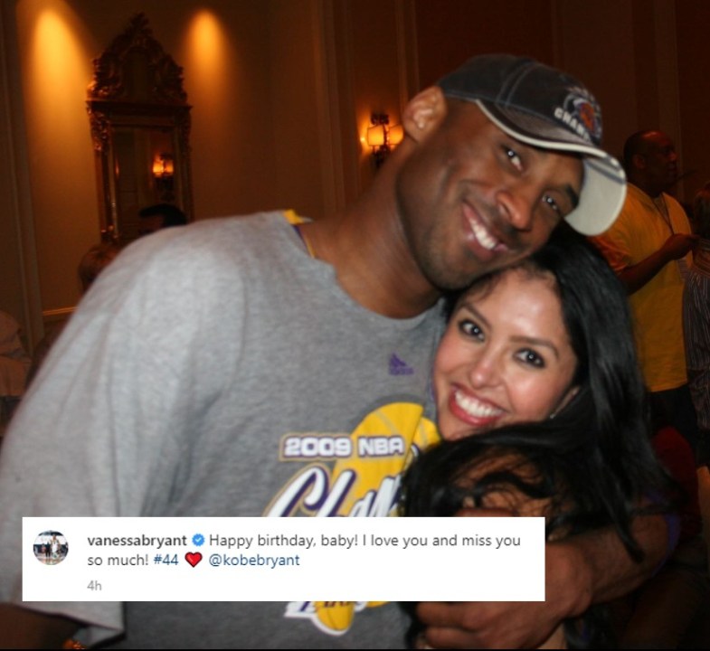 Vanessa Bryant's birthday message to Kobe