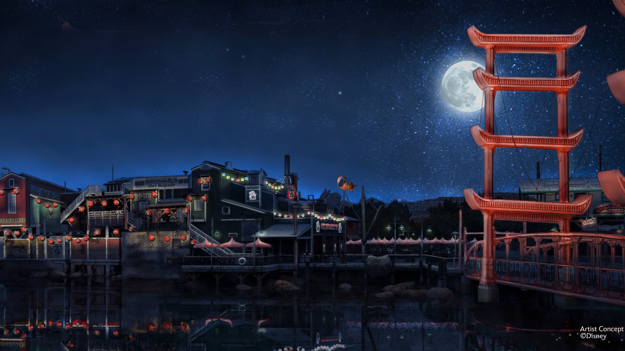 Pacific Wharf in Disney California Adventure will be reimagined and transformed into San Fransokyo from the "Big Hero 6" franchise (Disney)