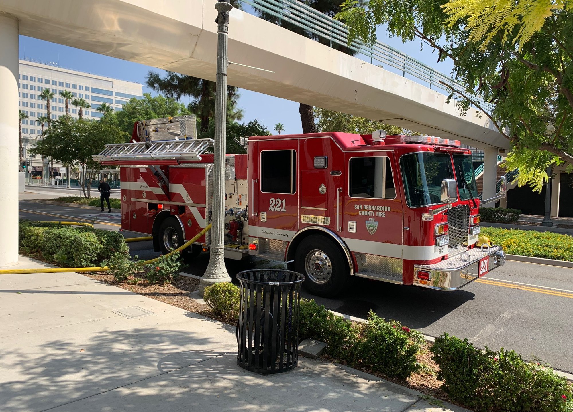 Crews responded to the Carousel Mall in San Bernardino for a fire on the second-floor on Sept. 11, 2022