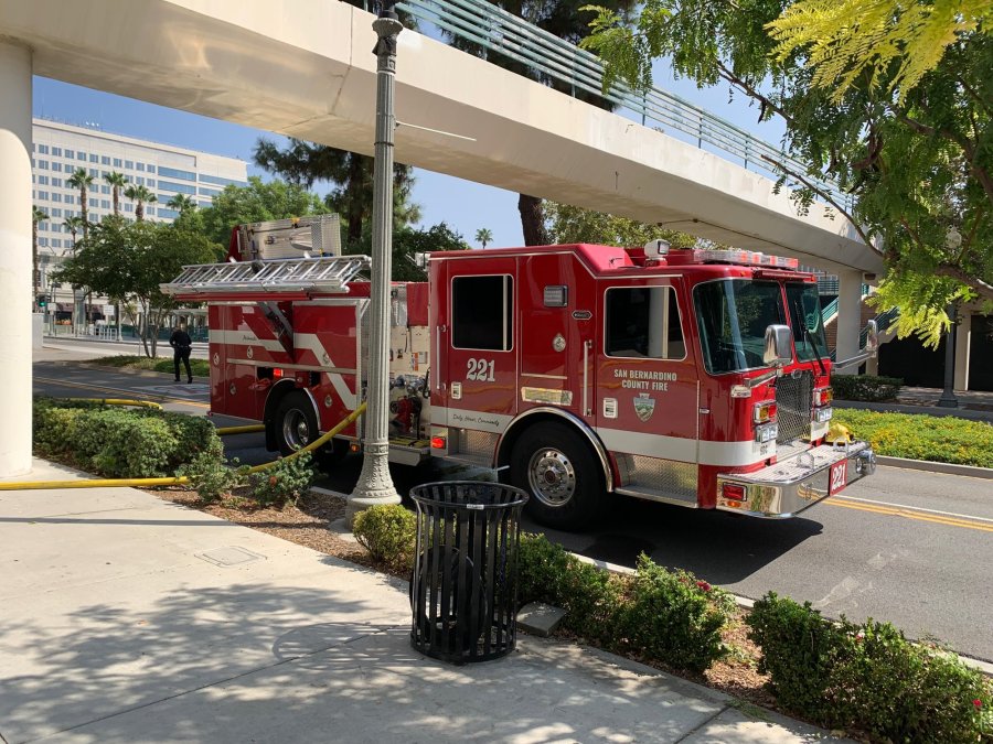 Crews responded to the Carousel Mall in San Bernardino for a fire on the second-floor on Sept. 11, 2022