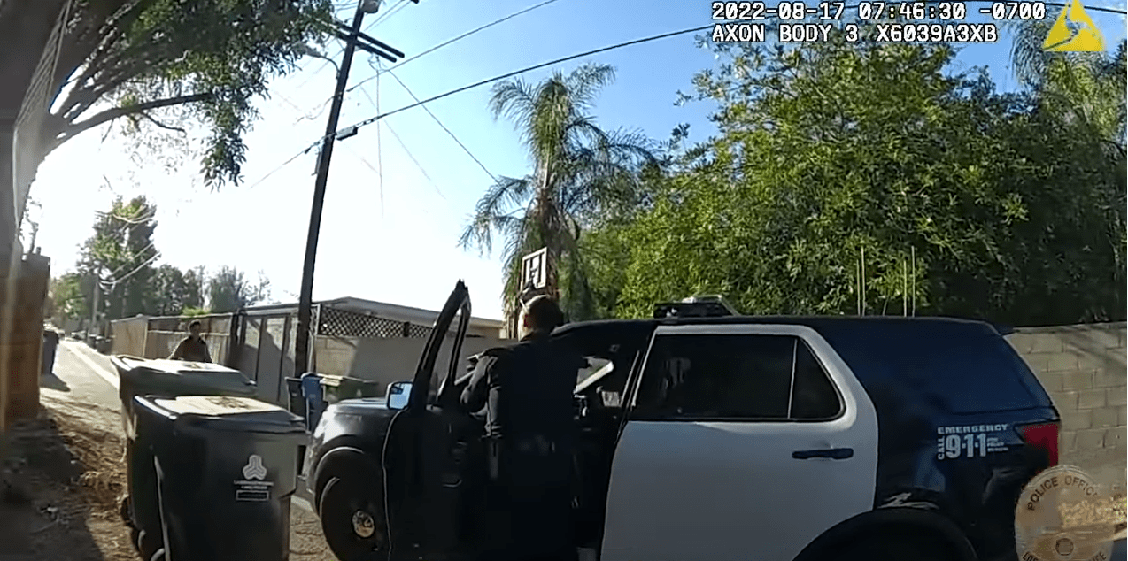 LAPD body cam footage shows a fatal officer-involved shooting near the 17300 block of Sherman Way on Aug. 17, 2022.