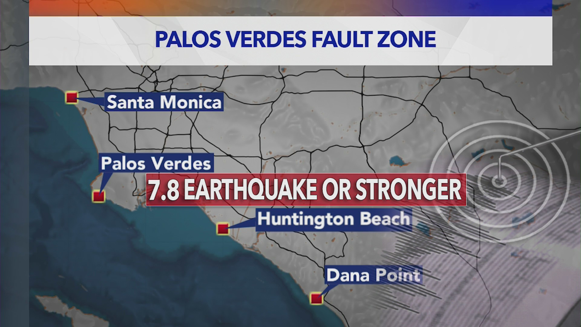 A major earthquake on the Palos Verdes fault could be catastrophic for the L.A. area, experts say. (KTLA)