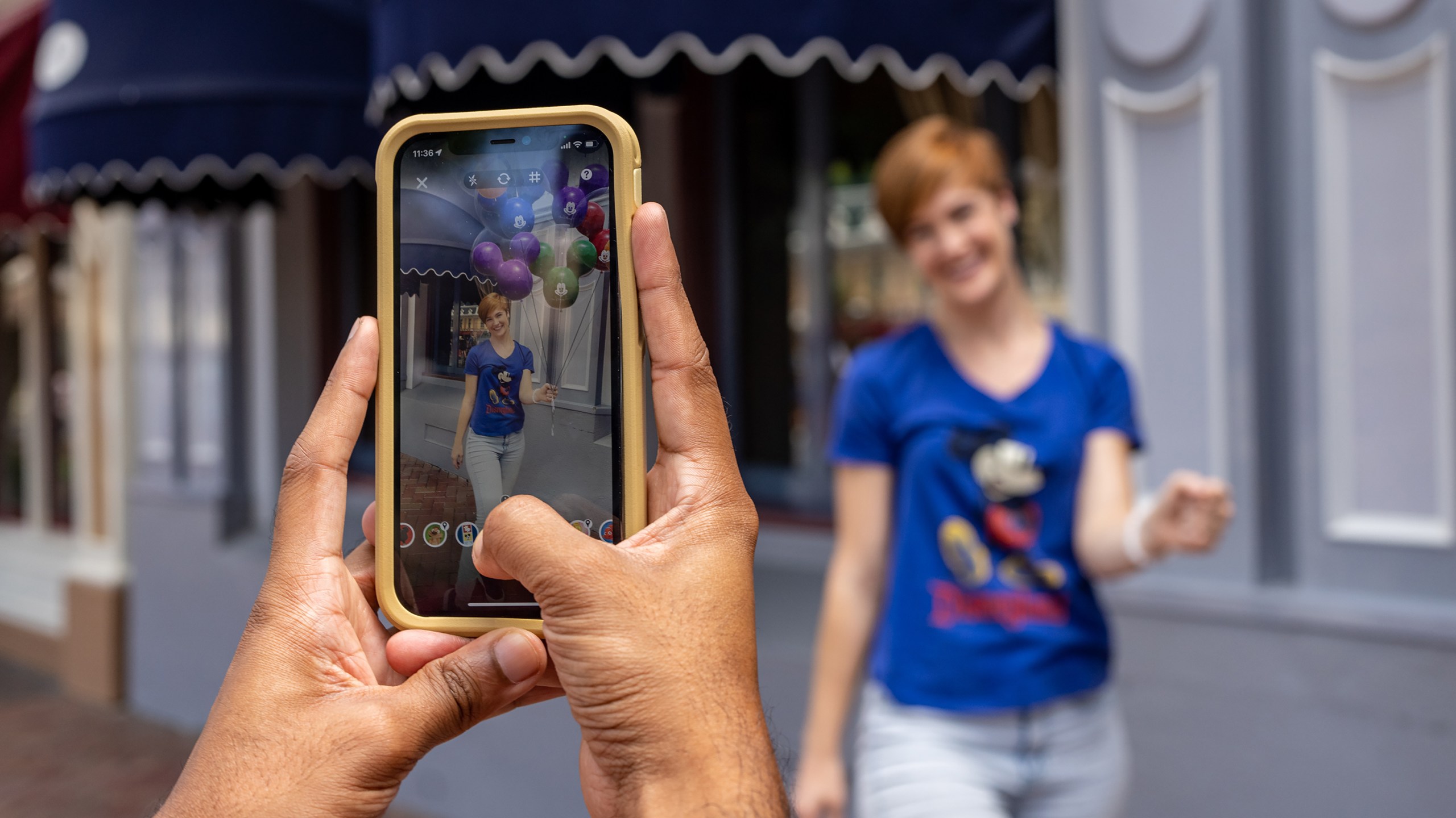 The purchase of Disney Genie+ service at Disneyland Resort in Anaheim now includes access to Disney PhotoPass Lenses in the Disneyland app. (Winston Suk/Disneyland Resort)