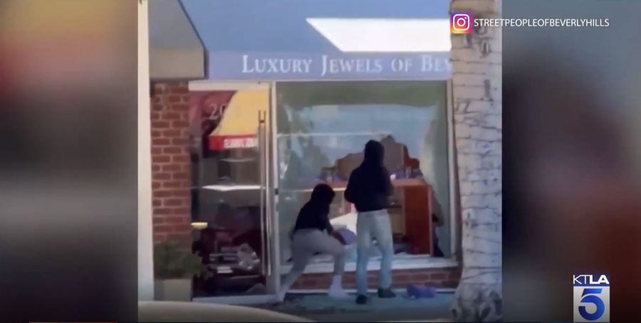 Three men facing charges after a smash-and-grab robbery of a Beverly Hills jewelry store