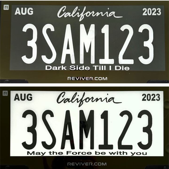 Digital license plate now available for Californians to purchase and install. (Reviver)