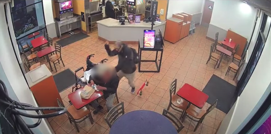 LAPD officials released video of a stabbing that occurred inside a Mar Vista restaurant on Oct. 3, 2022.