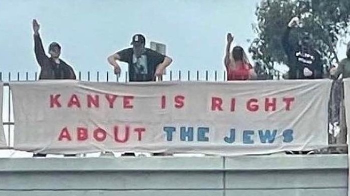 'Kanye is right about the Jews' banner