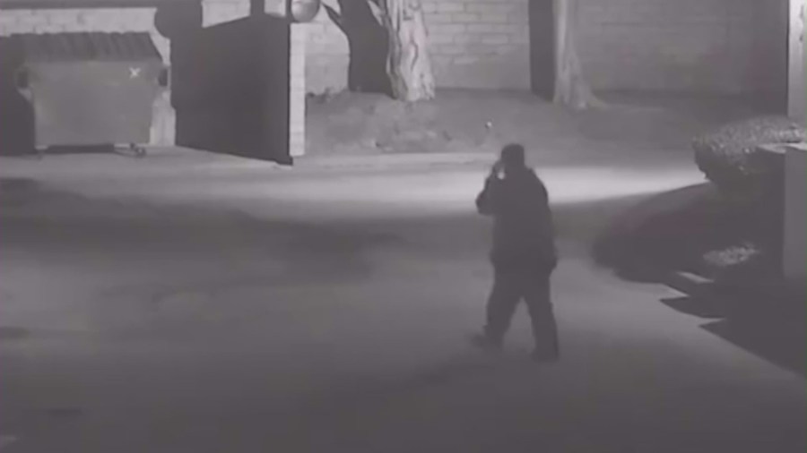 Darrell Waters caught on surveillance camera the night of the attack in an image provided by Torrance Police.