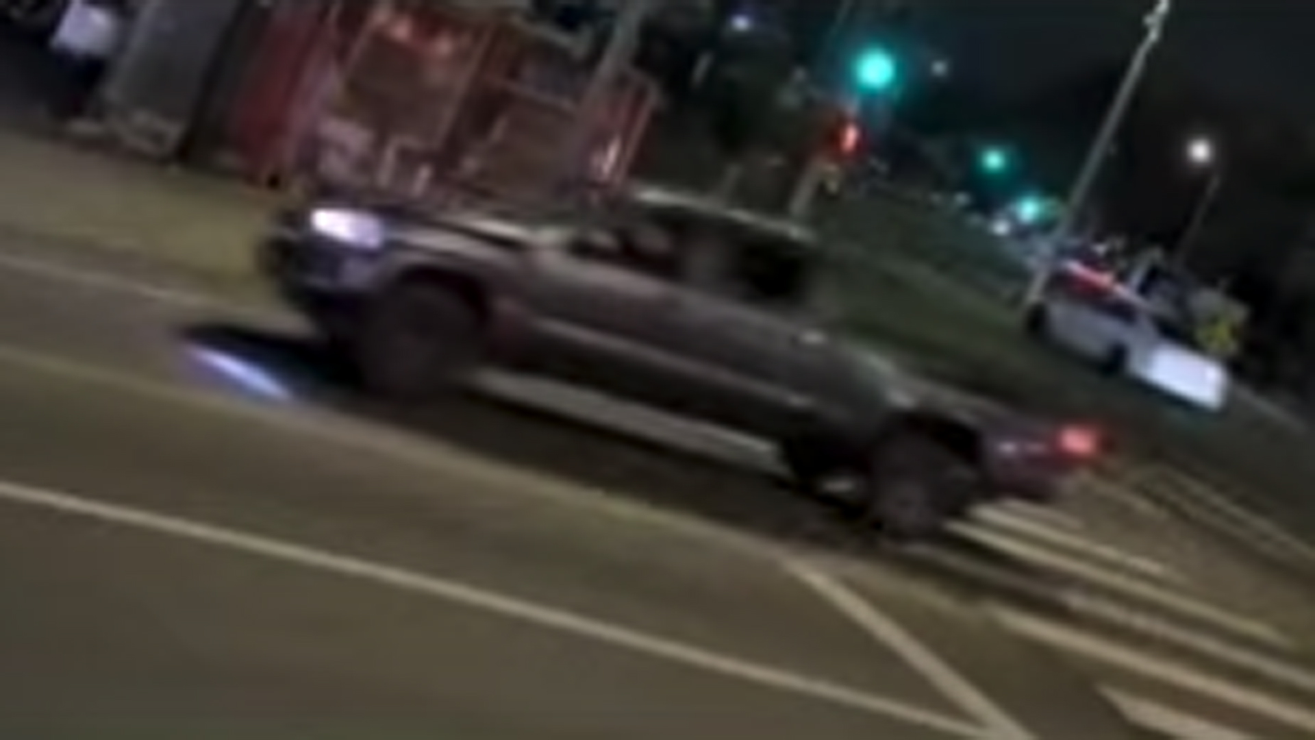 LAPD officers released a photo of a truck involved in a hit-and-run crash that left a woman severely injured in Westlake on Oct. 1, 2022.