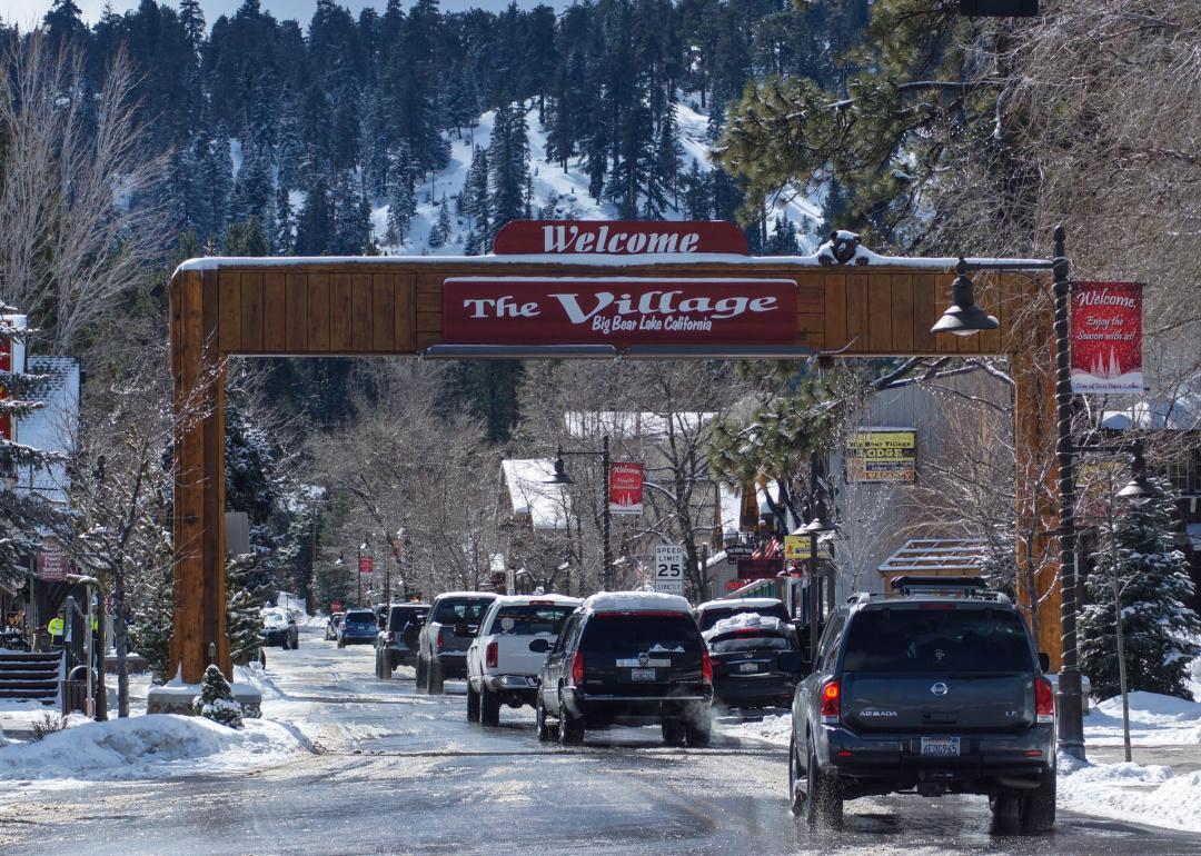 The Village at Big Bear Lake, California.