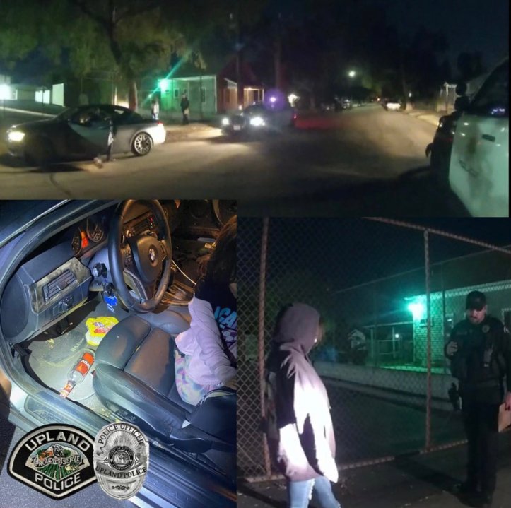 Upland police released these images of a mother who was eventually arrested for DUI on Nov. 17, 2022. 