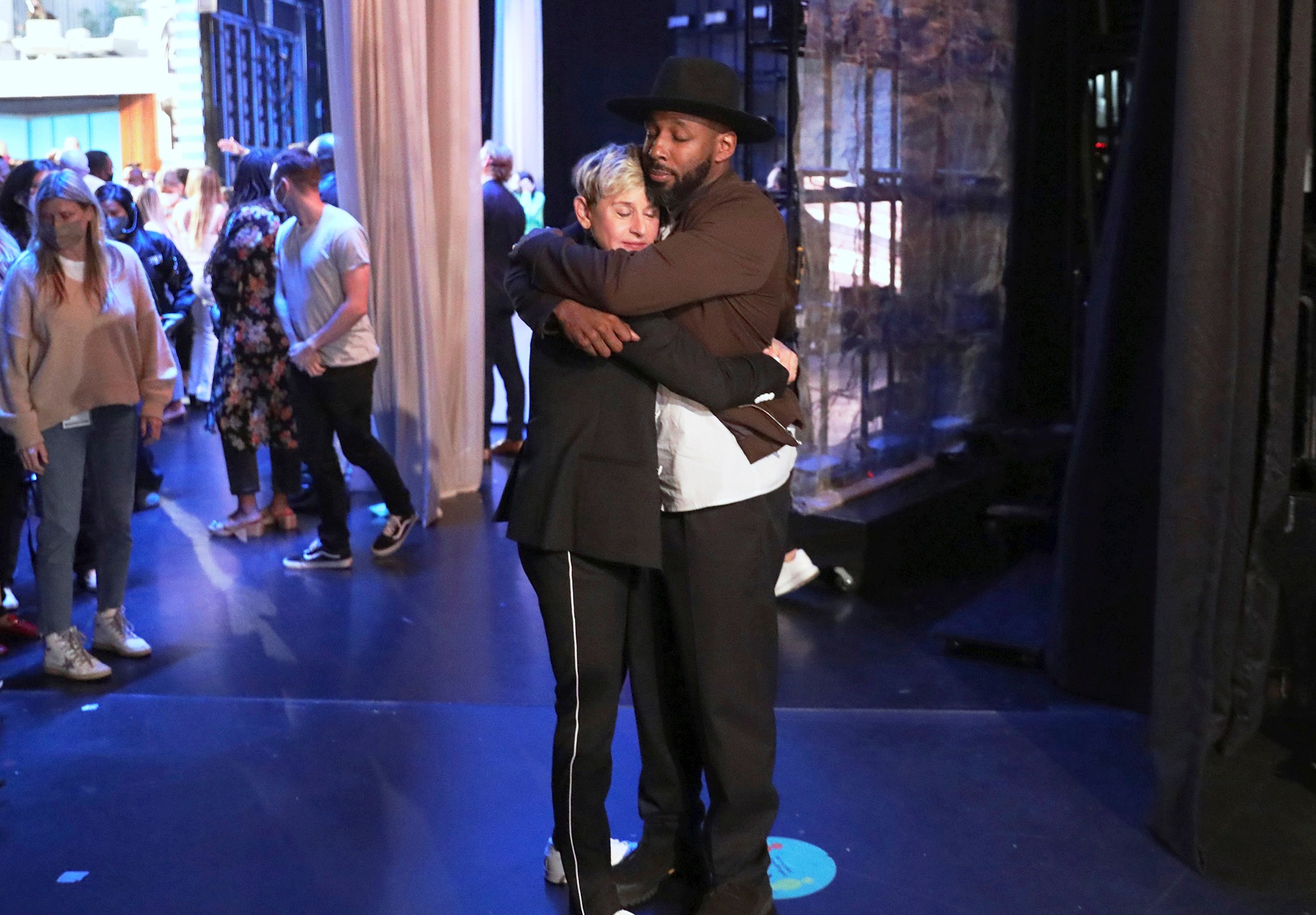 Ellen DeGeneres and Stephen "tWitch" Boss