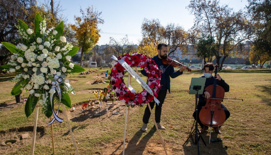 A ceremony held at an L.A. County cemetery on Dec. 8, 2022 laid to rest 1,600 people whose remains were never claimed. (Los Angeles County Department of Health Services)