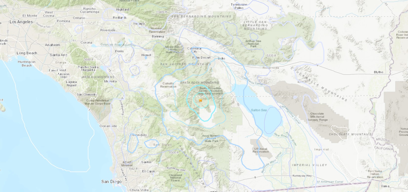 A magnitude 4.2 quake shook Southern California on Dec. 31, 2022. (USGS)