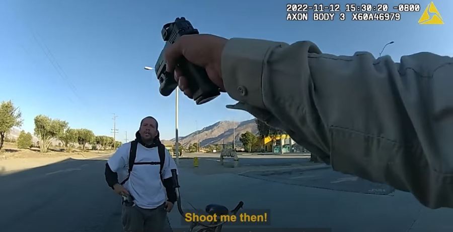 Riverside County Sheriff releases bodycam footage of the fatal shooting of Kenneth Wallis in Cabazon on Nov. 12, 2022.