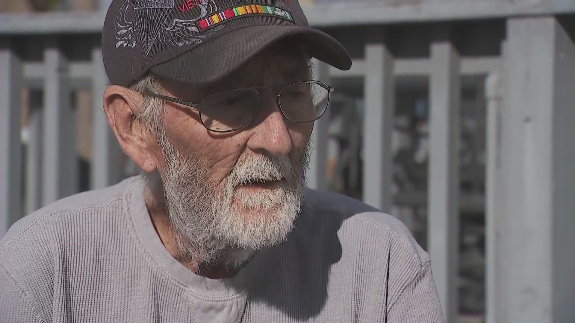 Dave Stotler outside of his home. (KTLA)