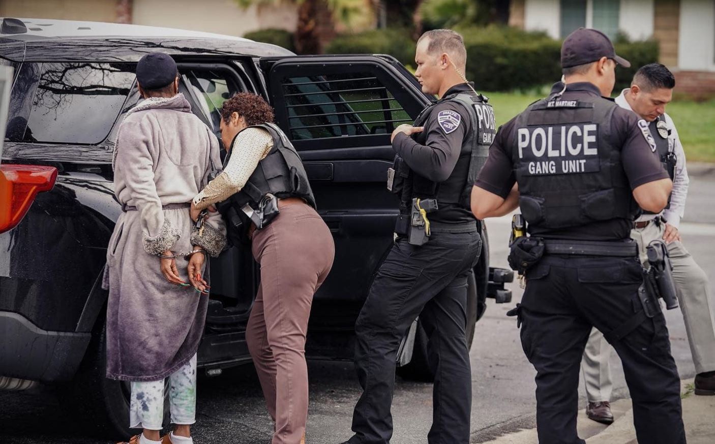 Two women arrested on for allegedly torturing a young boy in Rialto over several years. (Rialto Police)