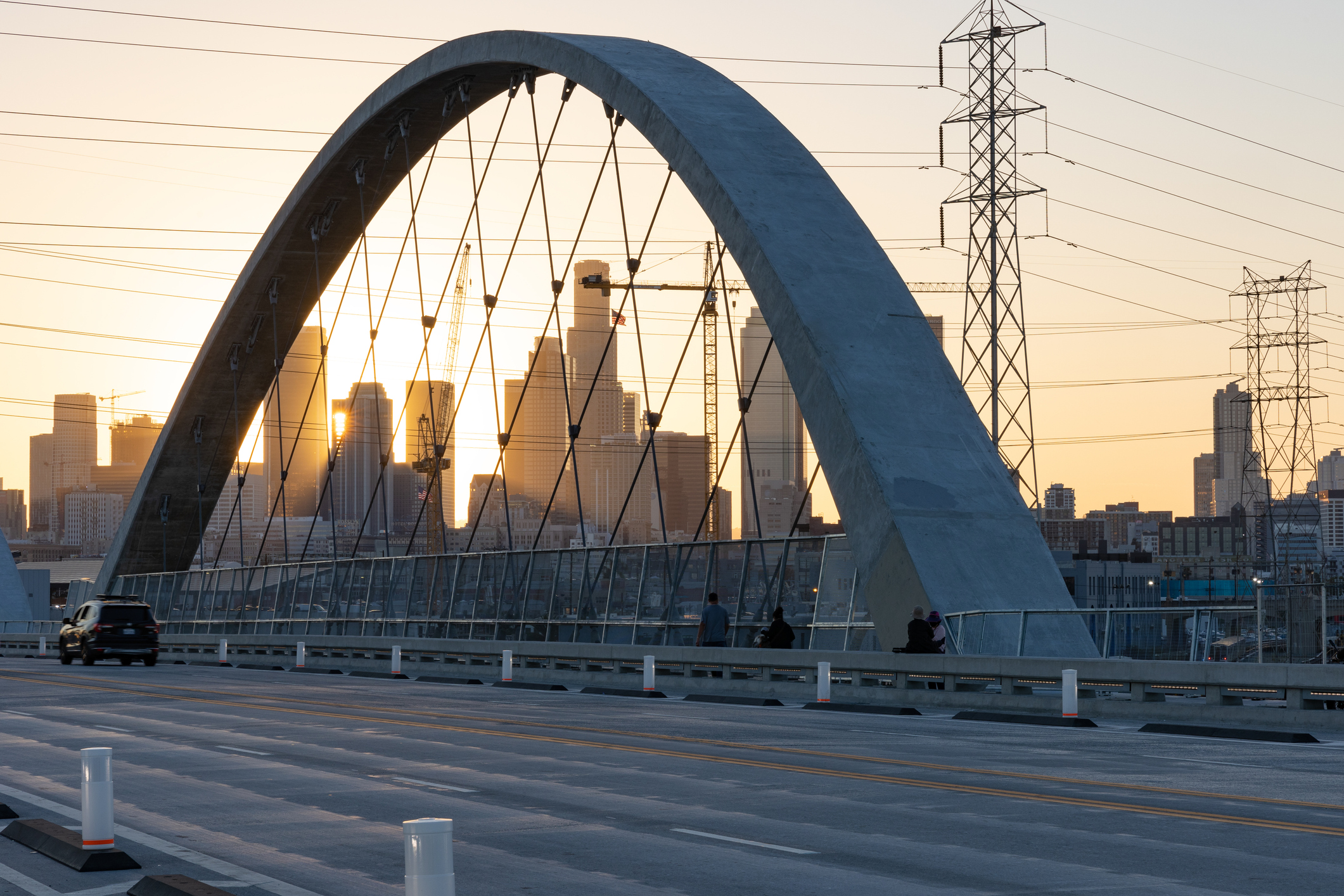 Sixth Street Bridge in Los Angeles, California