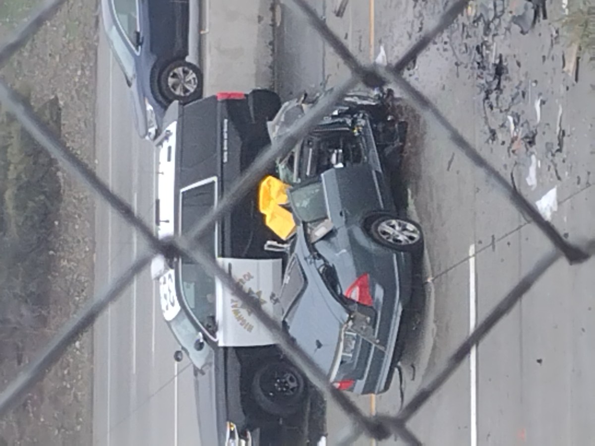 Deadly wrong-way crash on the 210 Freeway on Jan. 14, 2023.