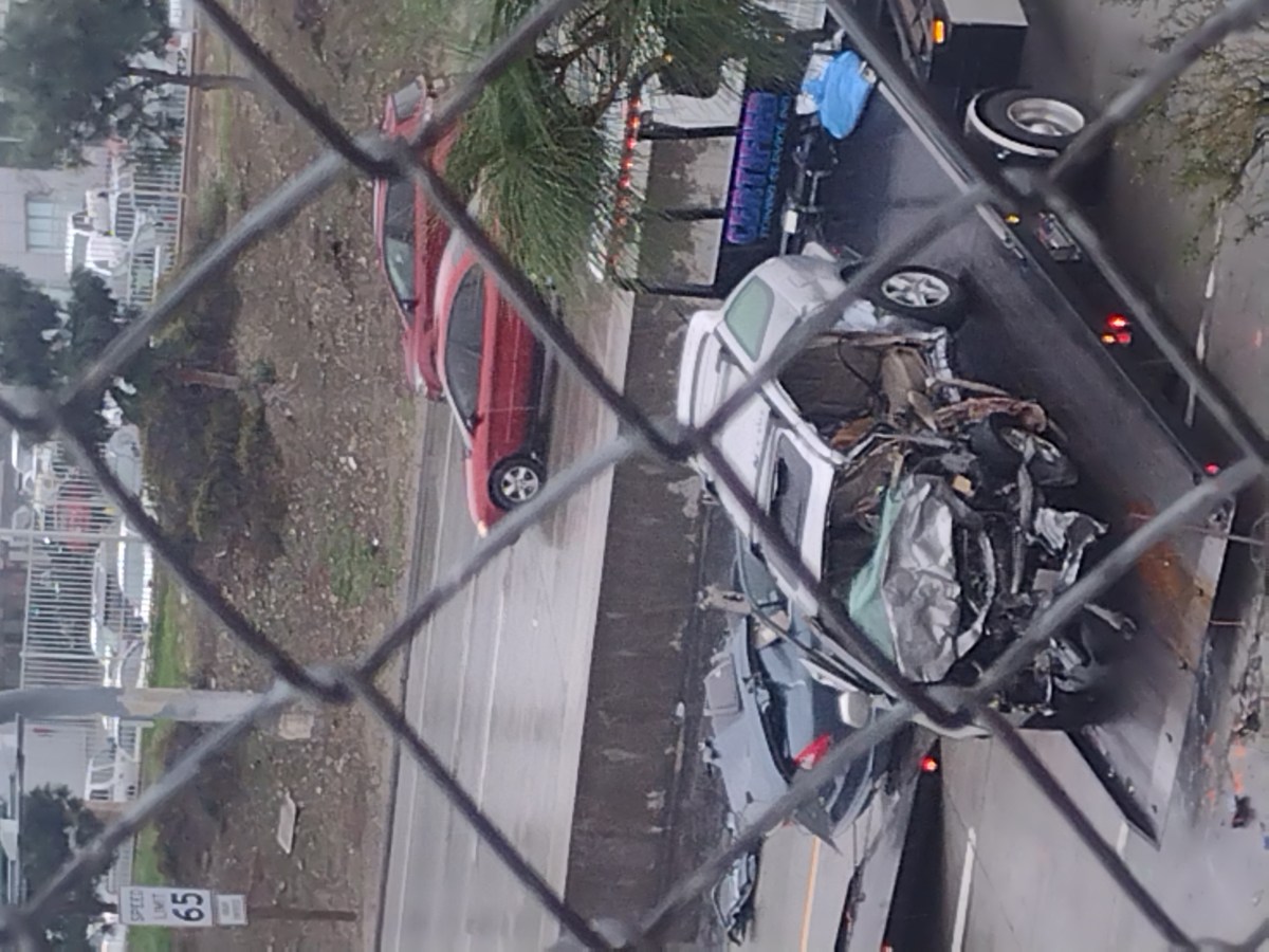 Deadly wrong-way crash on the 210 Freeway on Jan. 14, 2023.