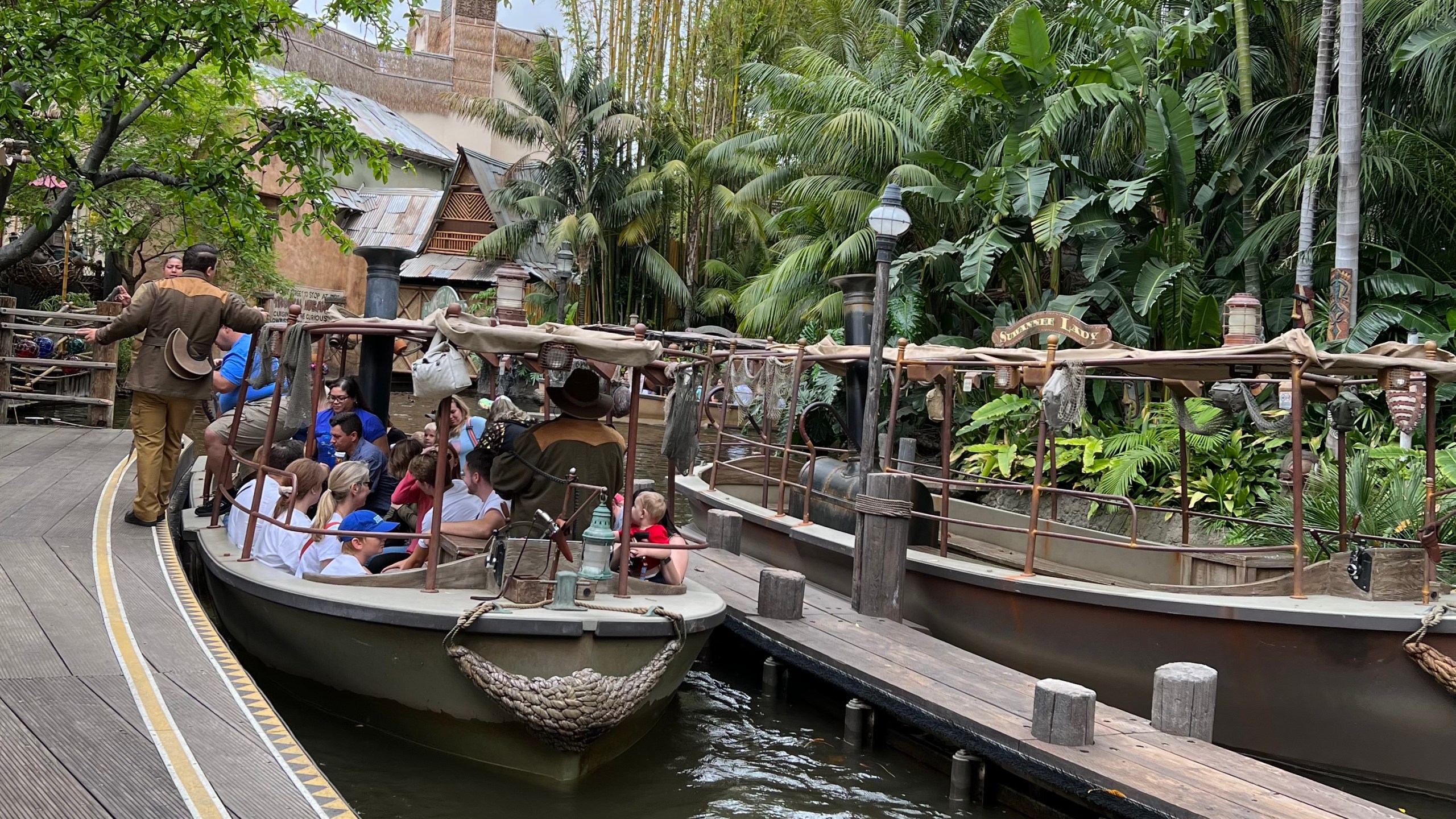 The Jungle Cruse attraction at Disneyland is seen in on May 21, 2022. (KTLA)