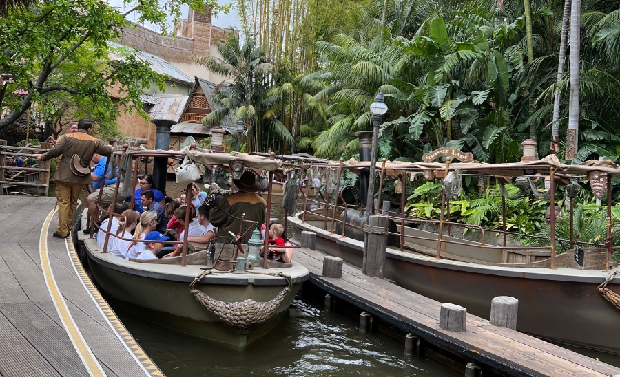 The Jungle Cruse attraction at Disneyland is seen in on May 21, 2022. (KTLA)