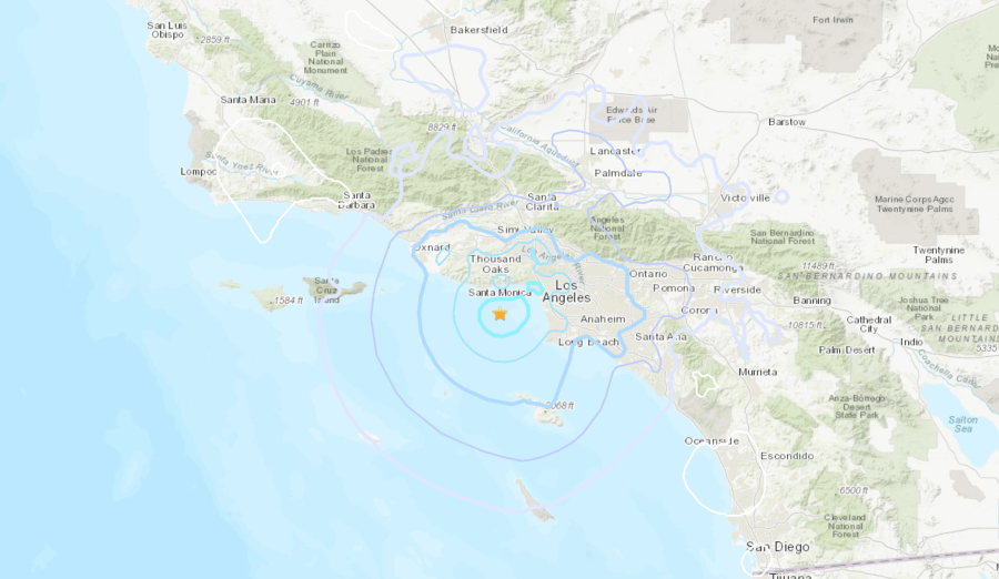 4.2 earthquake map