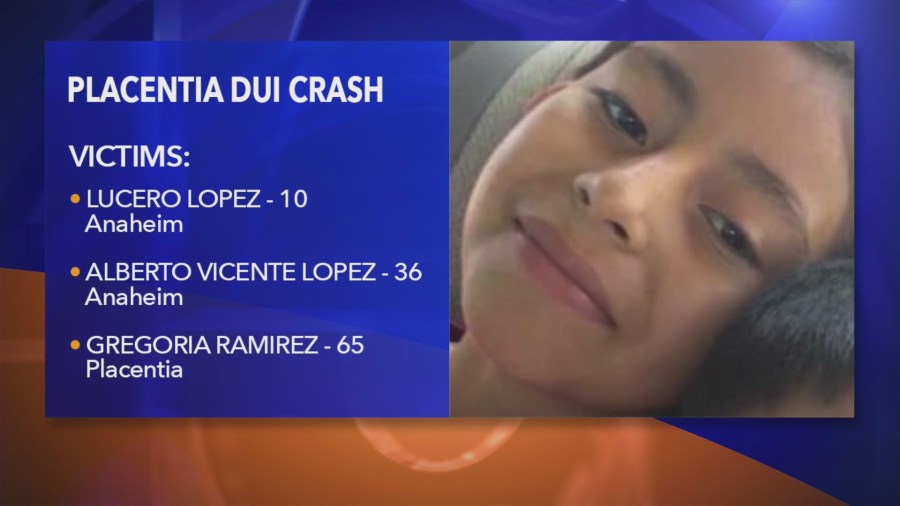 Lucero Lopez, 10, died when a suspected DUI driver hit her family's van in Placentia. Jan. 25, 2023. (Photo provided by family)