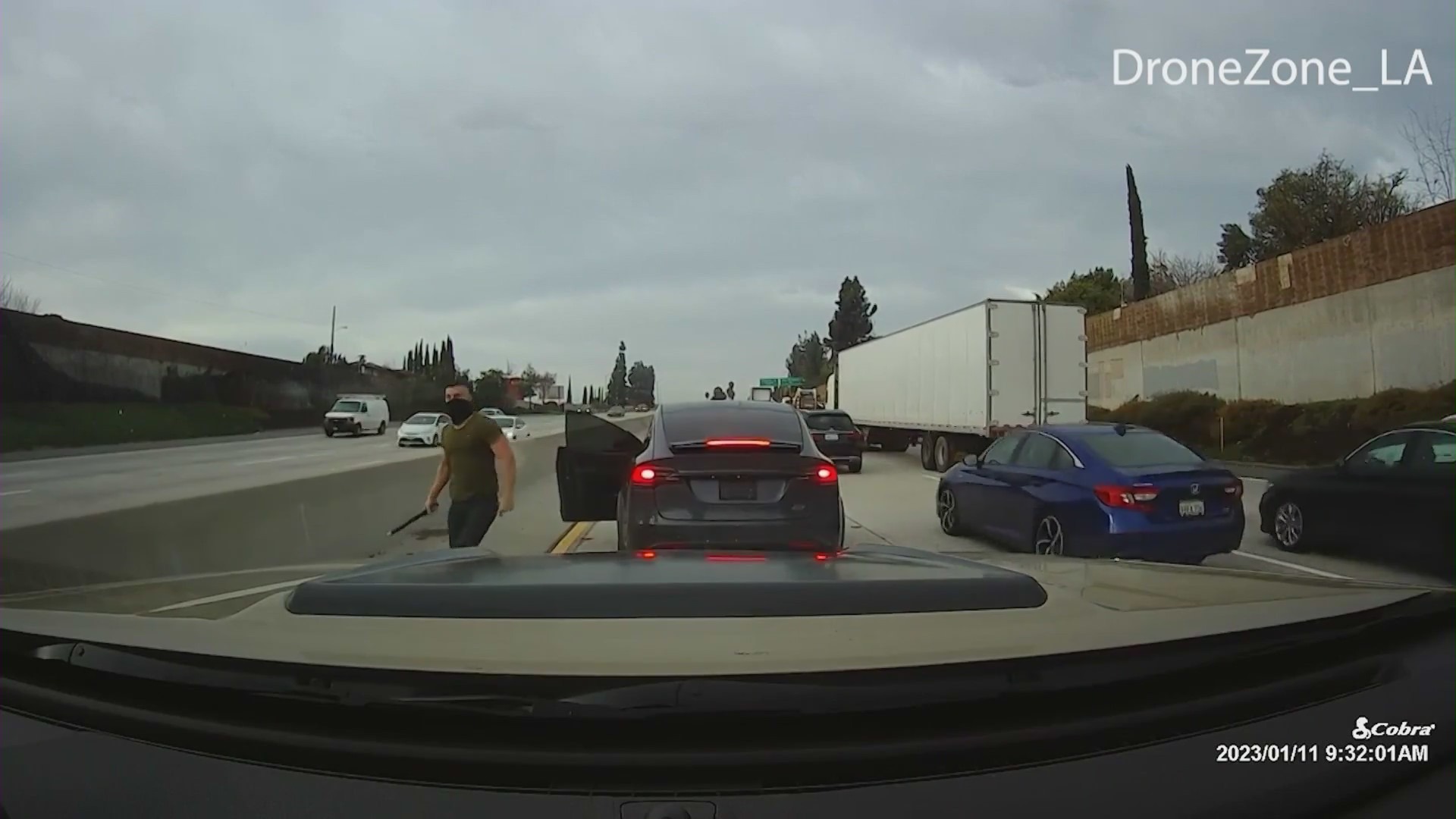 Tesla freeway attacks