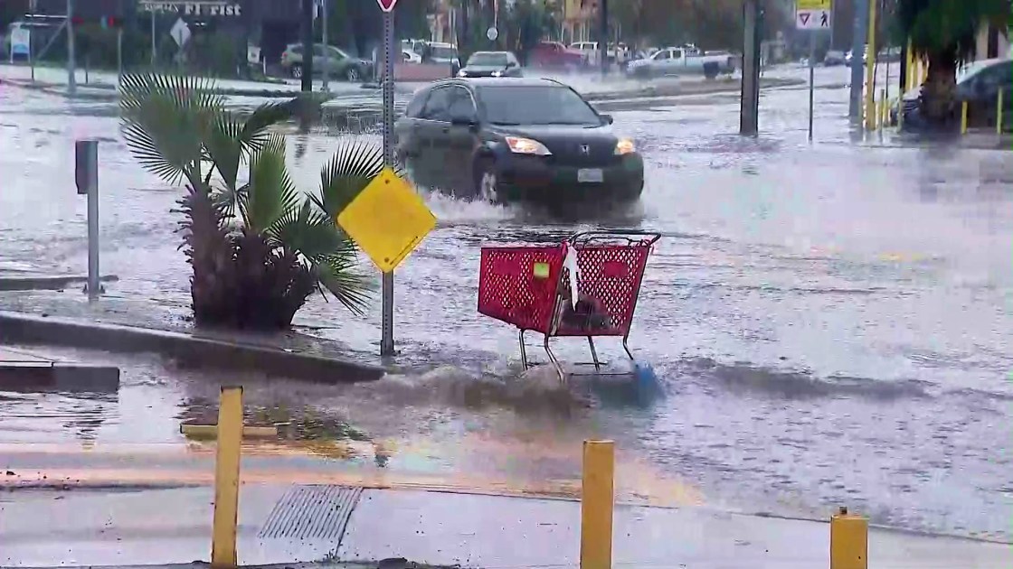 Bomb cyclone street flooding