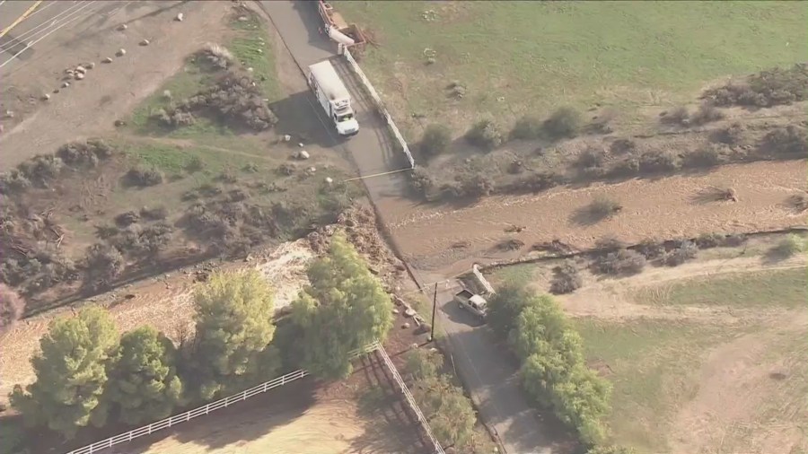 Flooding in Castaic, California