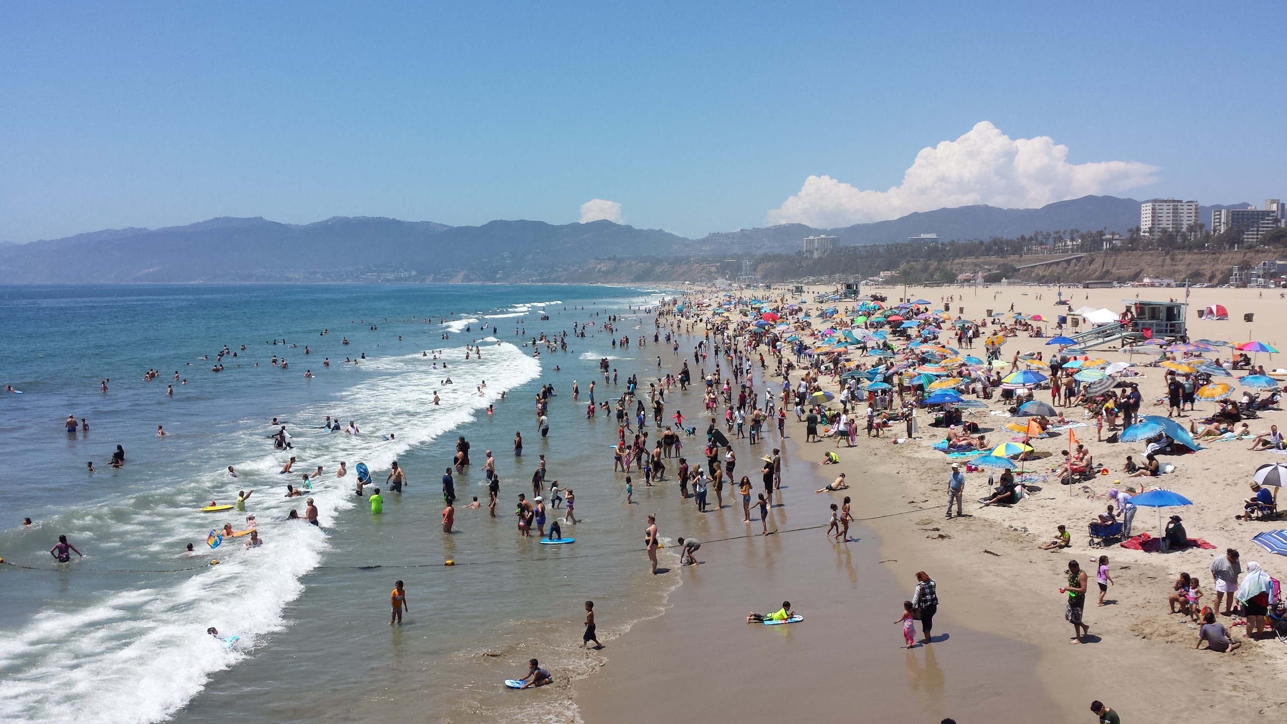 Santa Monica Beach is seen in a file photo. (Getty