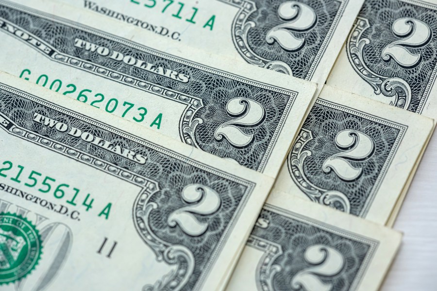 Your $2 bill could be worth more than $2 - depending on just how old it is. (Getty Images)