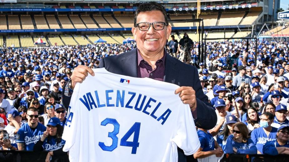 The Los Angeles Dodgers will retire the No. 34 jersey of pitcher Fernando Valenzuela. (Los Angeles Dodgers)