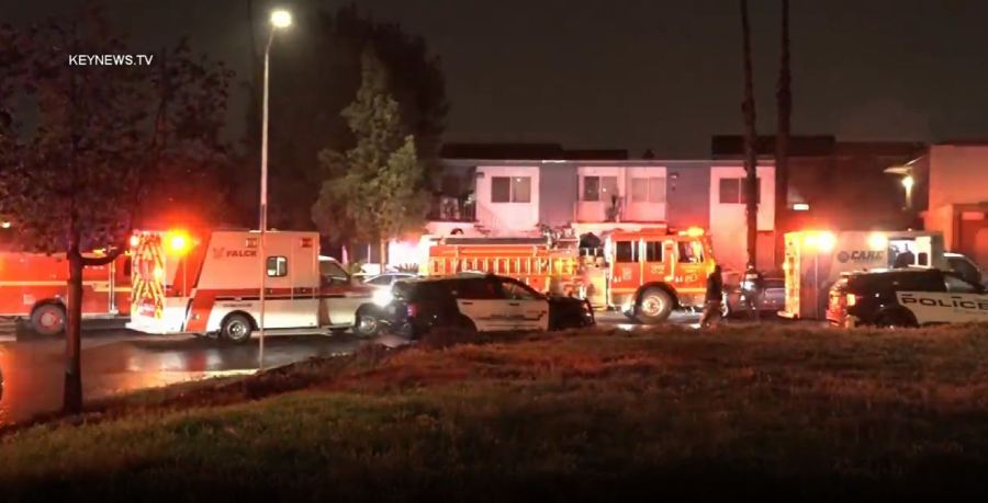 Three people were hospitalized after a shooting in Azusa on March 11, 2023. (Key News)