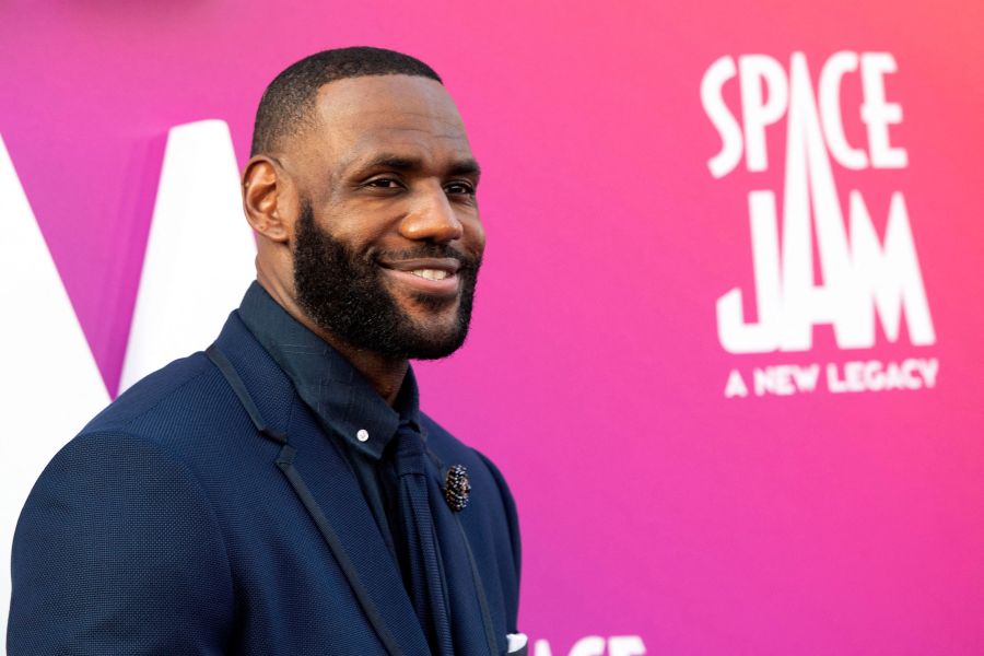 LeBron James arrives at the Warner Bros Pictures world premiere of "Space Jam: A New Legacy" at the Regal LA Live in Los Angeles on July 12, 2021. (Getty Images)