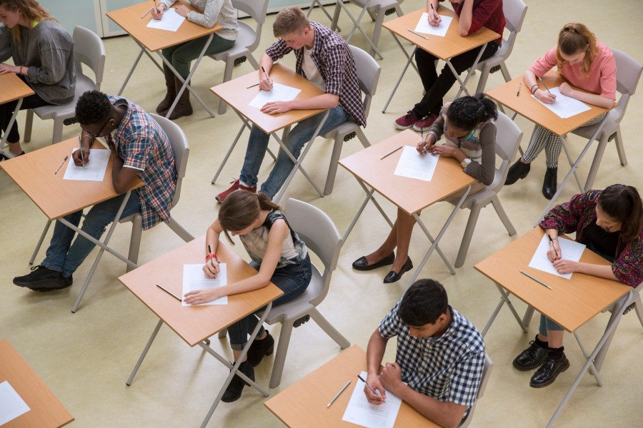 Students in a classroom