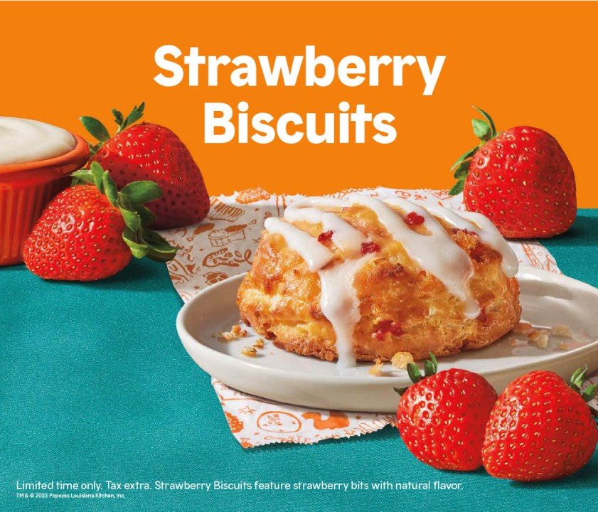 Popeyes strawberry buscuits 