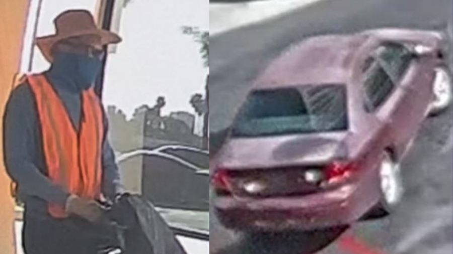 Armed suspect wanted for allegedly robbing an armored truck in El Segundo on Feb. 21, 2023. (FBI)