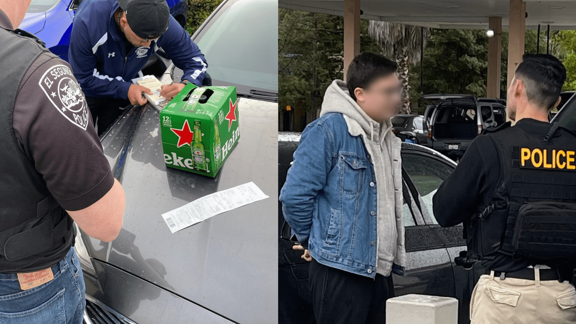 Suspects arrested for allegedly buying alcohol for a minor during a statewide undercover operation. (California Department of Alcoholic Beverage Control)