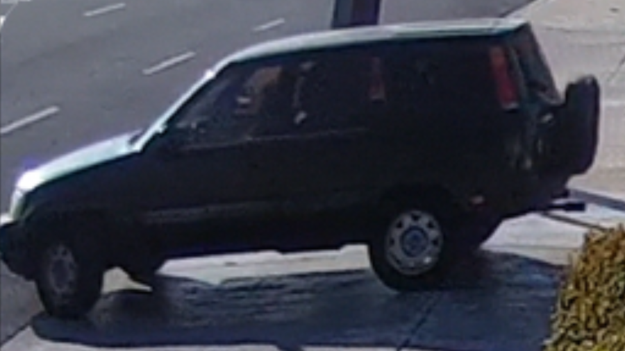 Suspect's vehicle in a photo from the Los Angeles Police Department.