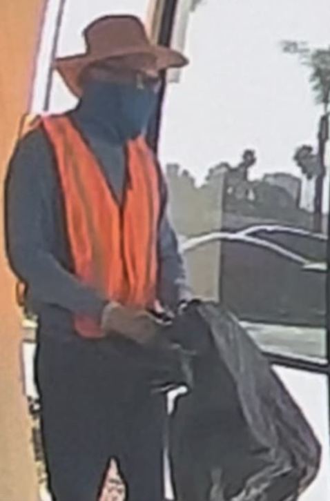 Armed suspect wanted for allegedly robbing an armored truck in El Segundo on Feb. 21, 2023. (FBI)