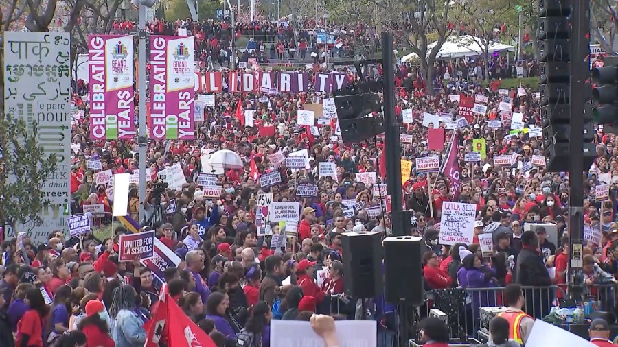 LAUSD union rally