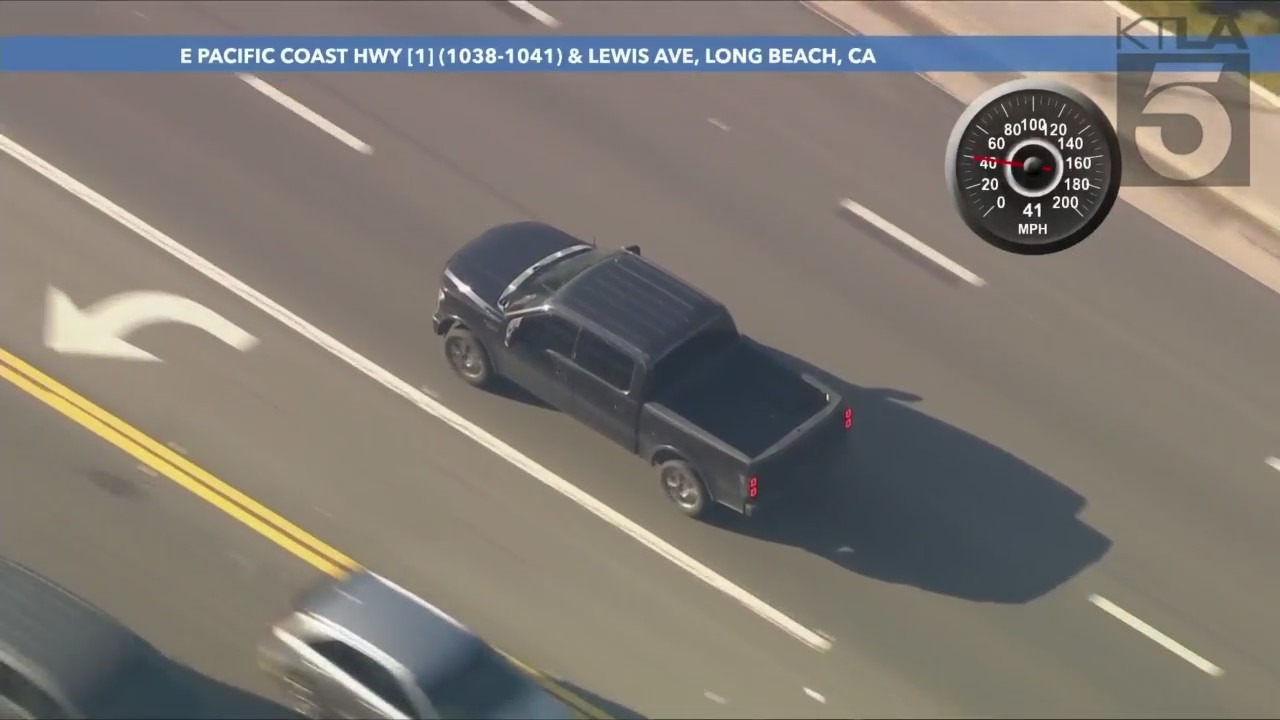 Armed suspect led officers on a high-speed, dangerous pursuit in L.A. County. (KTLA)