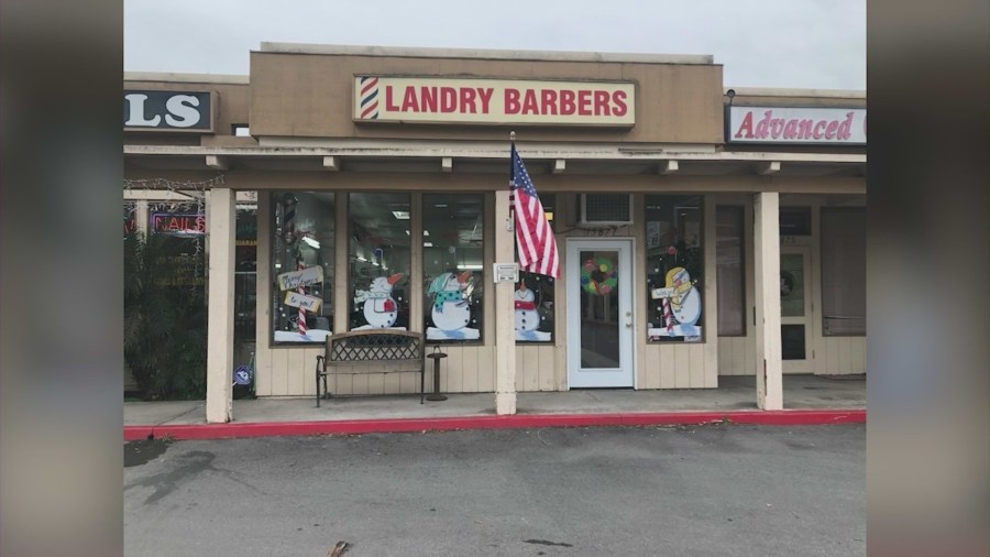 Landry’s barber shop was forced to close after he was unable to work. (Mike Landry)