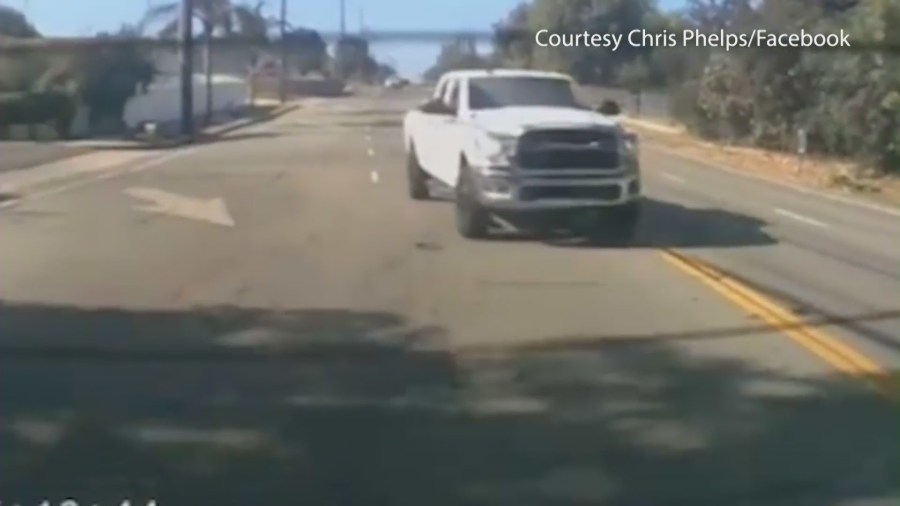 Dashcam video showing an crash involving Christopher Phelps and a victim. (Christopher Phelps)