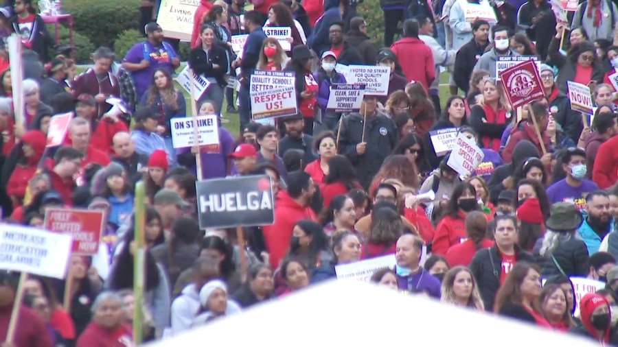 LAUSD union rally